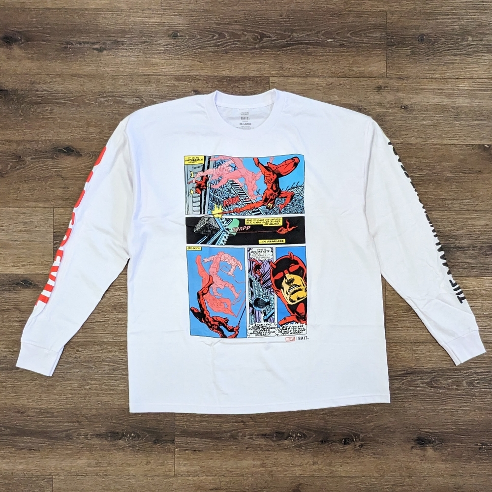 Bait x Marvel Daredevil comic longsleeve t-shirt - SIZE 3XL